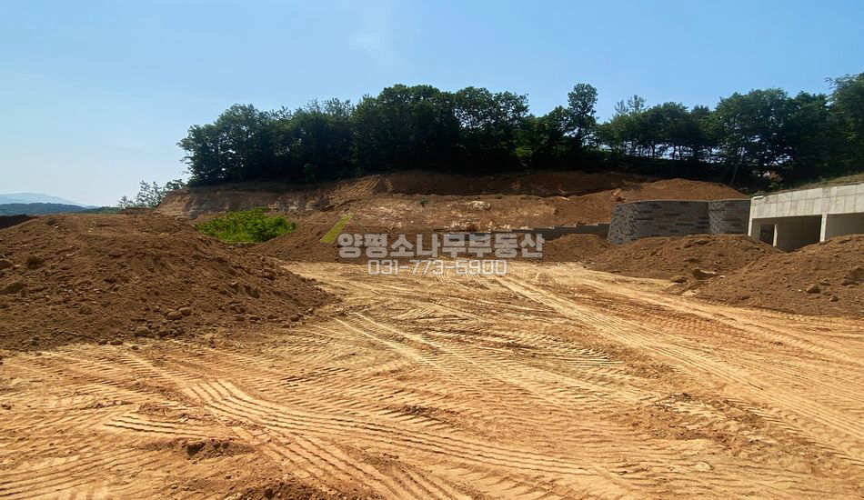 양평군 옥천면 신복리 동쪽 트인전망 마을 상단 주택지