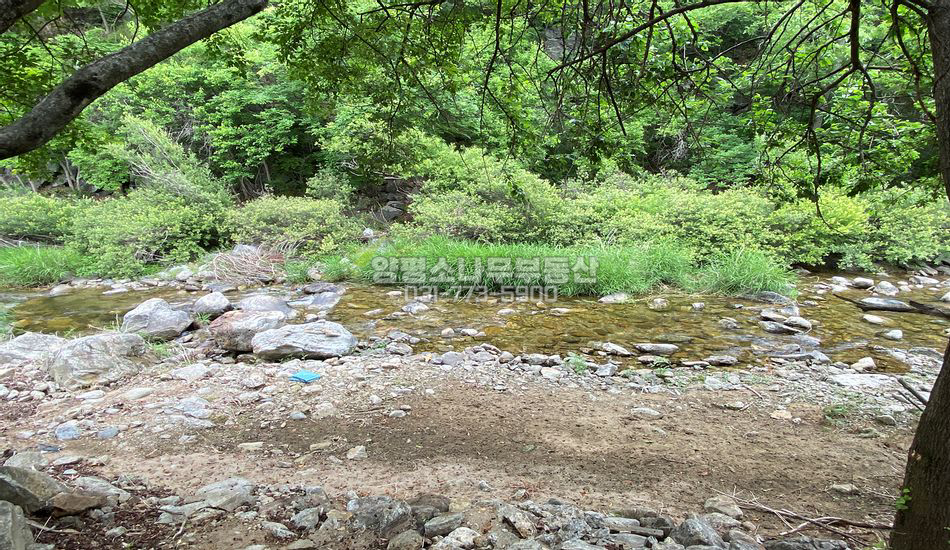 양평군 단월면 석산리 2차선, 계곡접한 땅/펜션부지