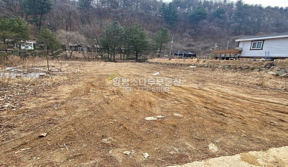 양평군 서종면 명달리 개울접한 토목공사 완료 부지