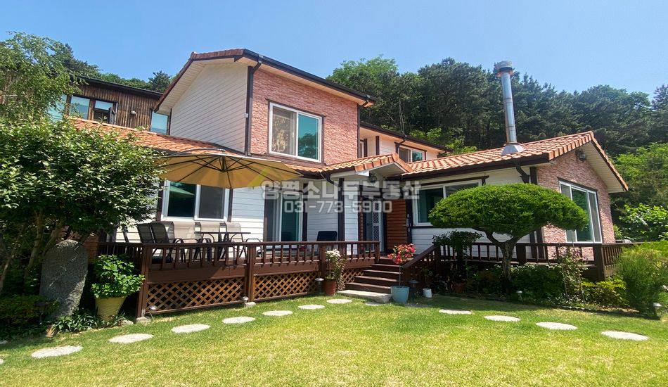 양평군 지평면 송현리 단지 상단 산자락 주택