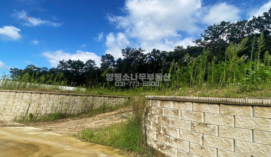 양평군 지평면 수곡리 진입도로 넓은 토목완료 주택지