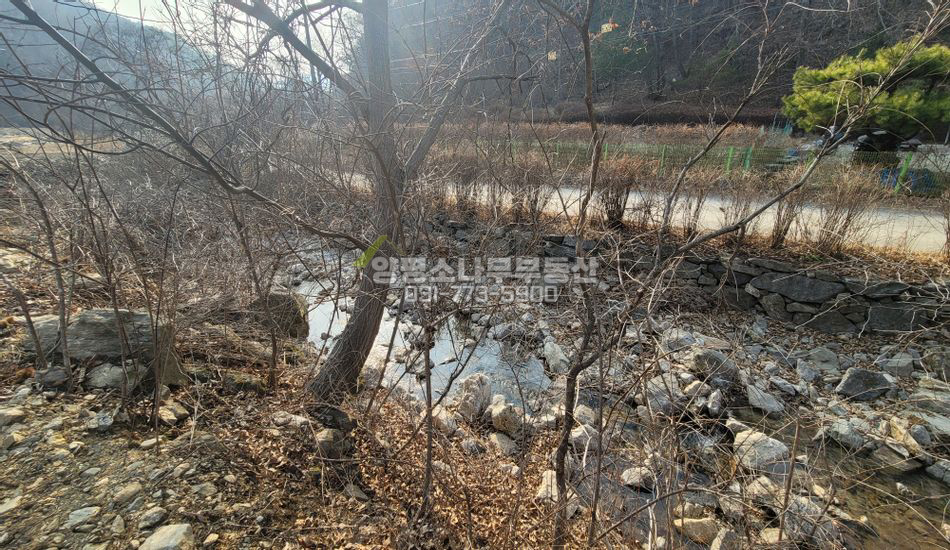 양평군 용문면 중원리 계곡 접한 주택지