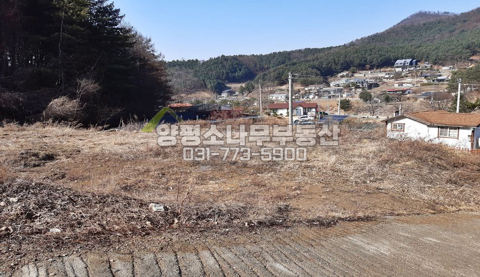 양평군 서종면 수능리 완만한 마을끝 산자락