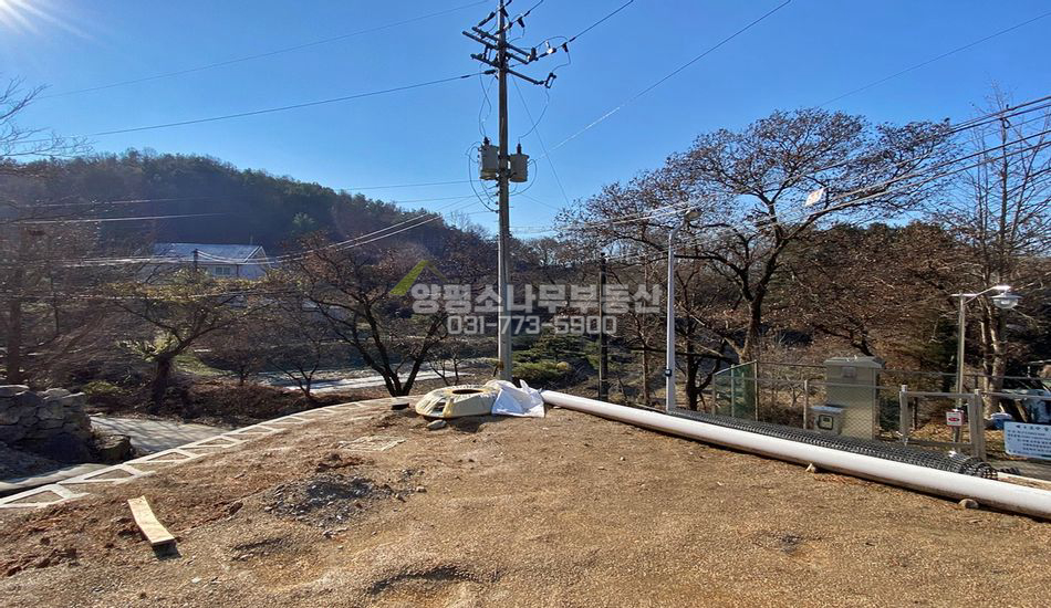 양평군 지평면 월산리 마을안쪽 소형 주택지