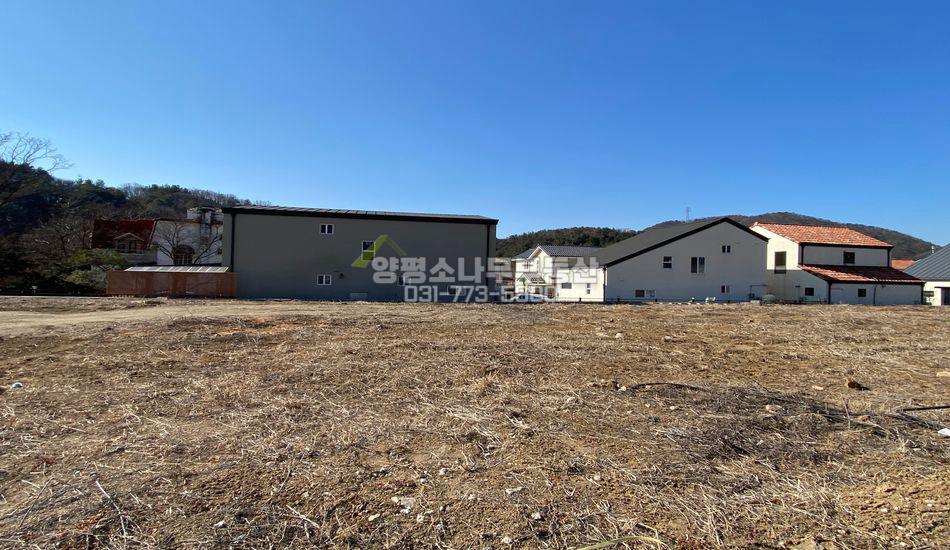 양평군 용문면 삼성리 흑천변 분양토지/주택지