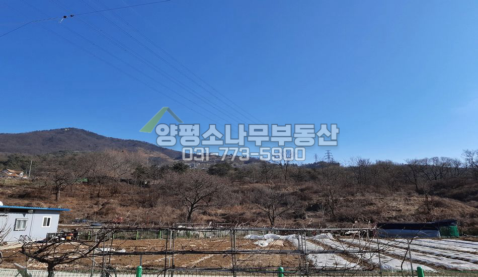 양평군 양평읍 백안리 철탑인근 남향 필지