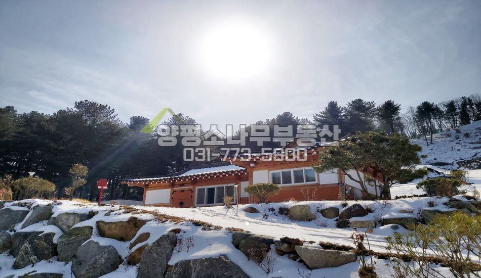 양평군 서종면 명달리 단지 상단 북향전망 퓨전한옥