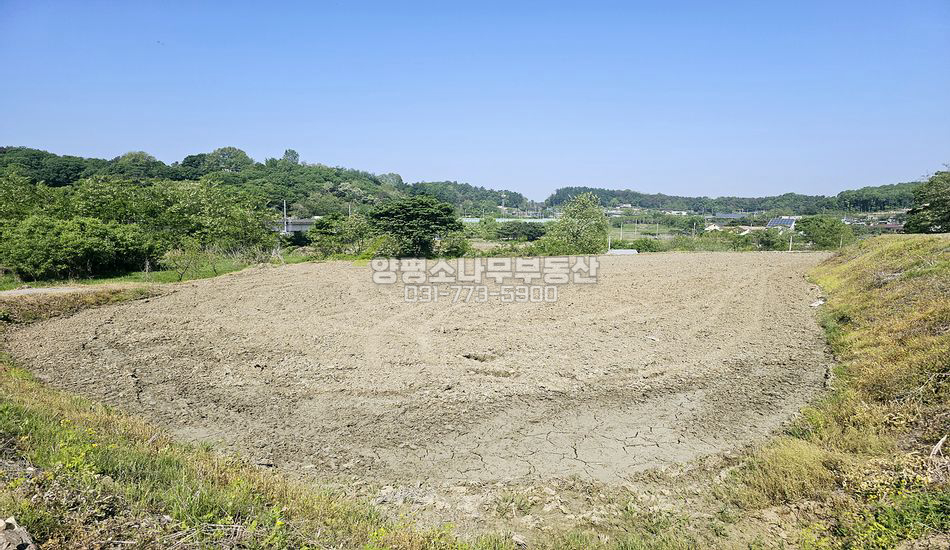 양평군 양평읍 도곡리 철길, 흑천인근 평편한 관리지역 농지