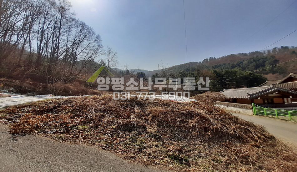 양평군 서종면 명달리 계곡인근 한적한 곳/완경사지