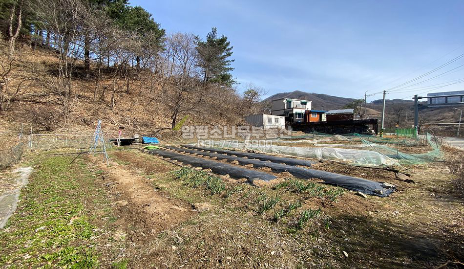 양평군 서종면 정배리 2차선변 산자락 계획관리 부지