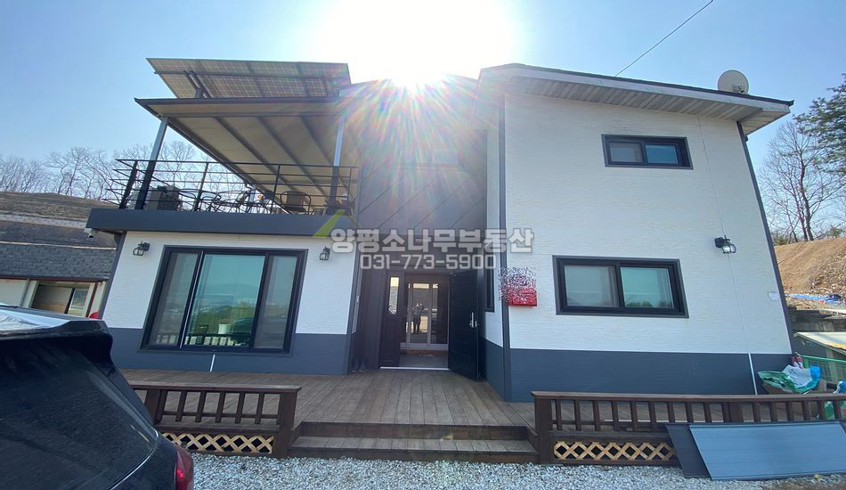 양평군 강상면 신화리 소규모 단지 도로 끝 주택