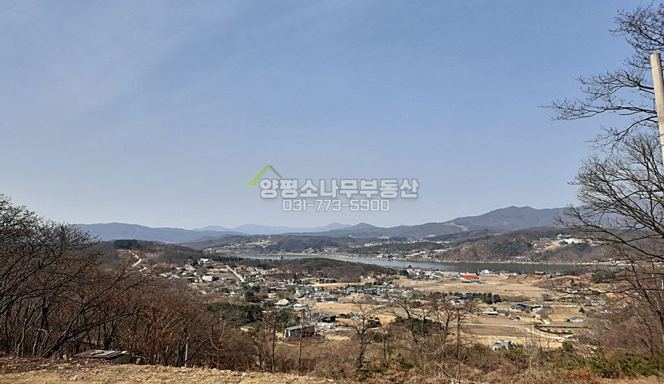 양평군 강하면 전수리 마을최상단/남한강조망/독립적입지