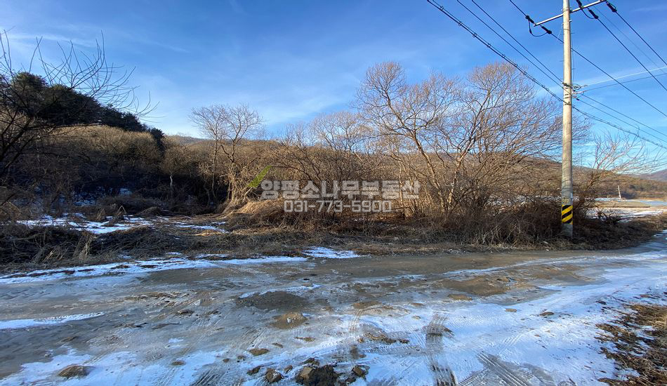 양평군 양동면 고송리 2차선(예정)도로접한 계획관리부지