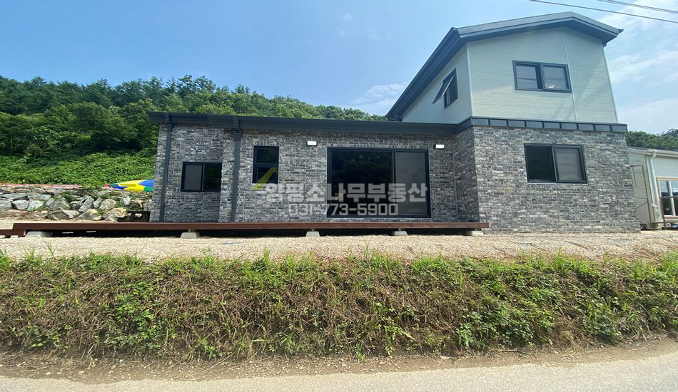 양평군 단월면 봉상리 한적한곳 평지 산자락 신축