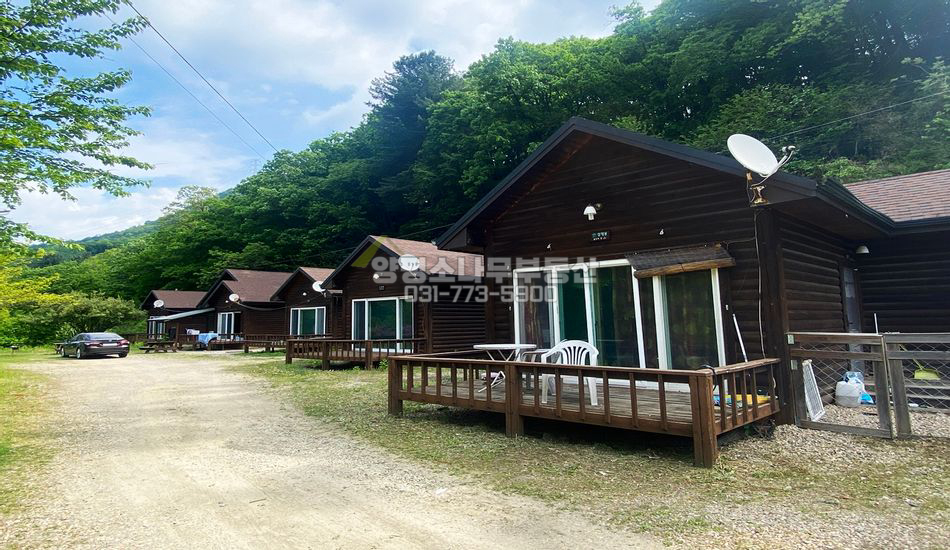 양평군 서종면 명달리 마을끝 산자락 펜션 6개동