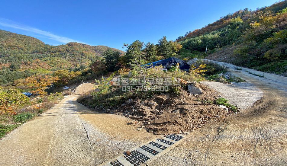 양평군 서종면 정배리 마을 상단 임업용산지