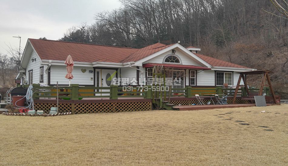 양평군 양평읍 도곡리 산자락 평지 단층주택