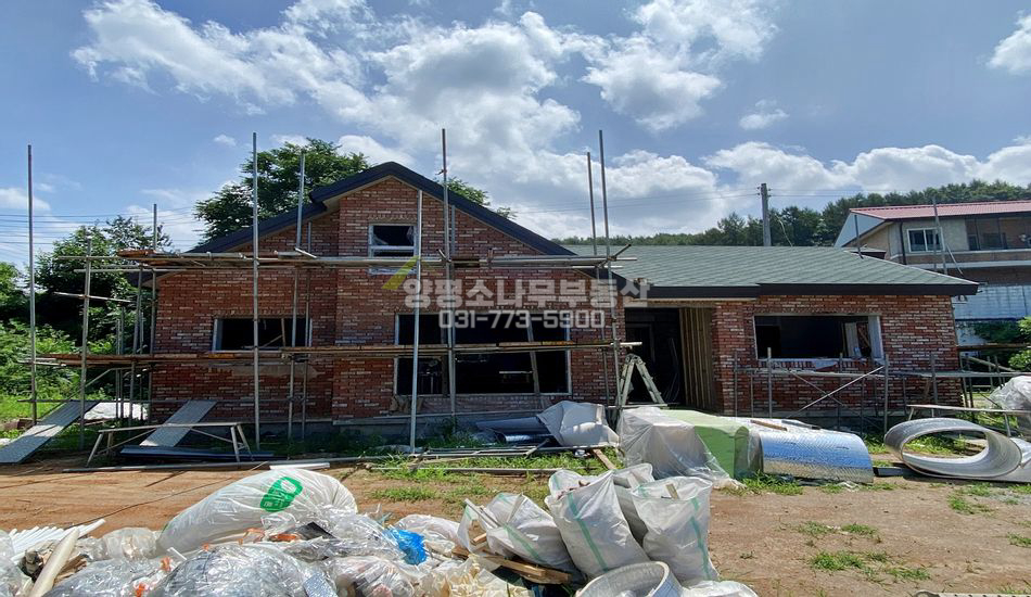 양평군 단월면 봉상리 개울 인근 신축주택