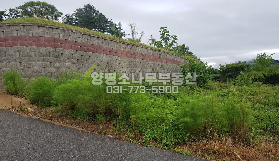 양평군 강하면 성덕리 마을 안쪽 트인전망/토목완료