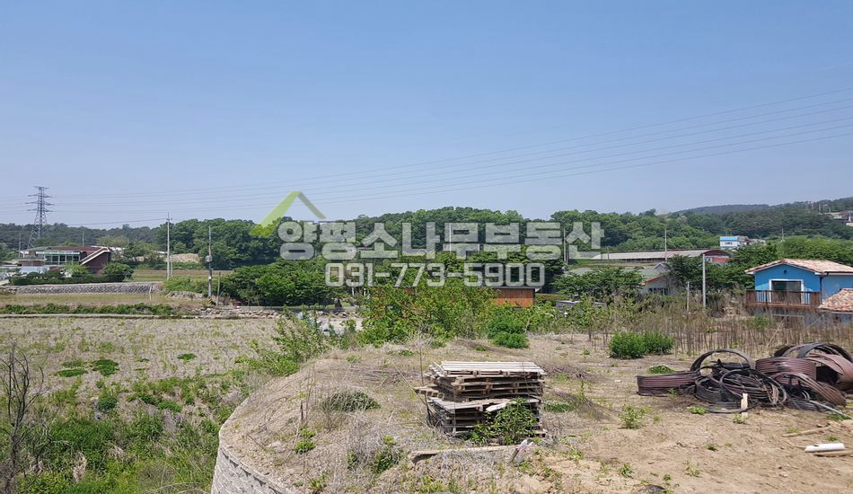양평군 양평읍 백안리 쉬자파크 가는길/남향전망/토목완료