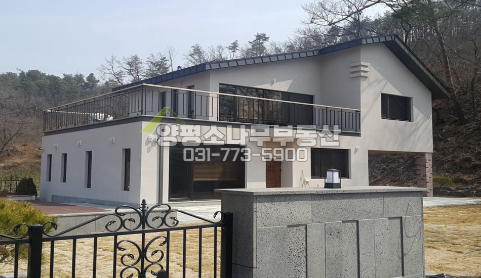 양평군 강하면 전수리 정남향+산자락+차고+평지