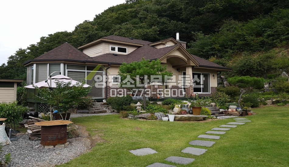 양평군 강하면 동오리 산자락 예쁜 목조주택/개별차고