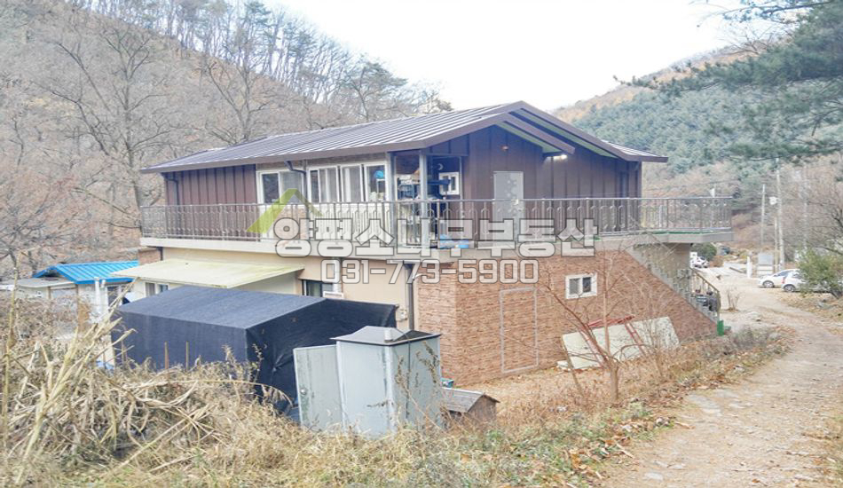 양평군 강상면 세월리 마을끝자락 계곡접한 펜션겸주택