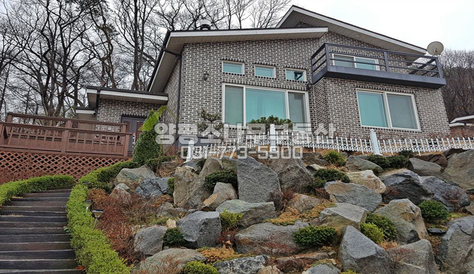 양평군 옥천면 옥천리 옥천시내가 한눈에...산자락 철근집