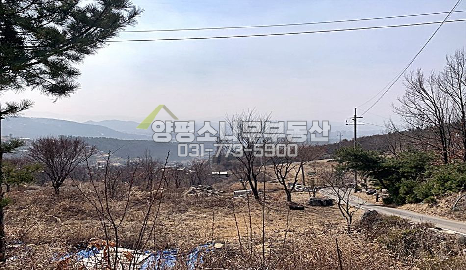 양평군 양평읍 백안리 마을상단 남향전망