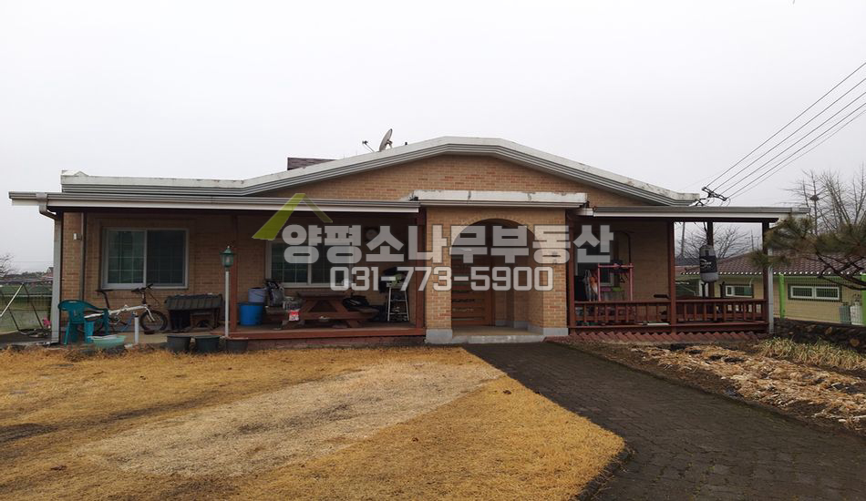 양평군 옥천면 용천리 차분한 평지 벽돌주택