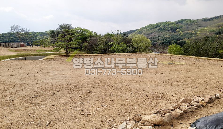 양평군 옥천면 신복리 보강토 토목완료 단지형/남향전망