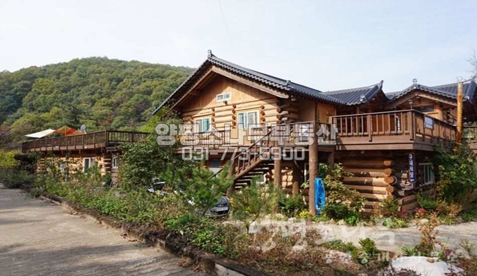 양평군 서종면 수능리 대로변 통나무 근생/펜션/수련원
