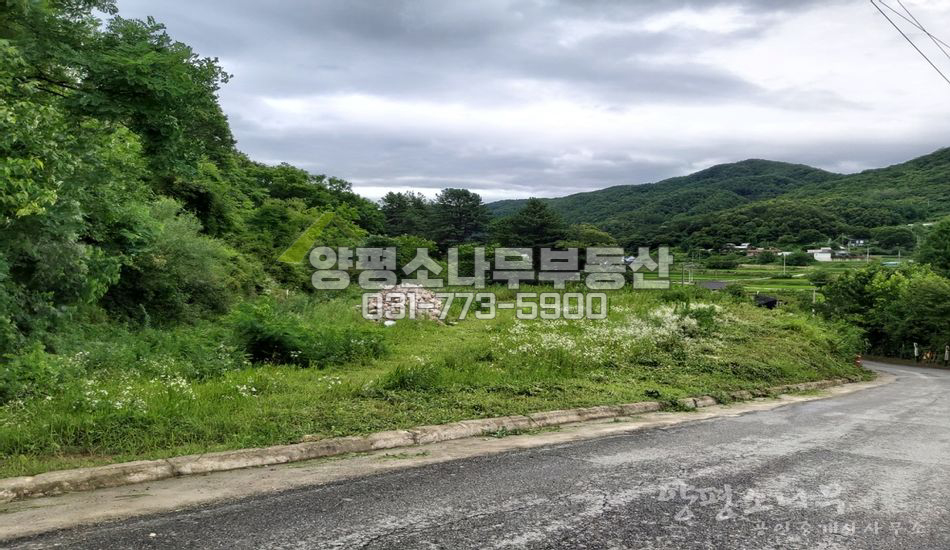 양평군 지평면 무왕리 한적하고 전망트인 땅