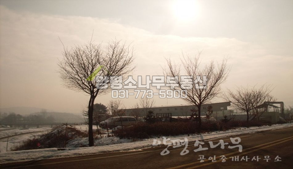 양평군 양동면 쌍학리 양동역 인근/하천,2차선 접한땅