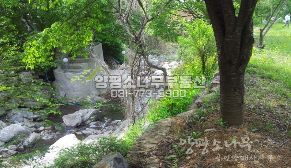 양평군 강하면 성덕리 산속 계곡접한 별장지