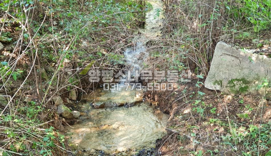 양평군 청운면 갈운리 산자락 토목완료 개울인접
