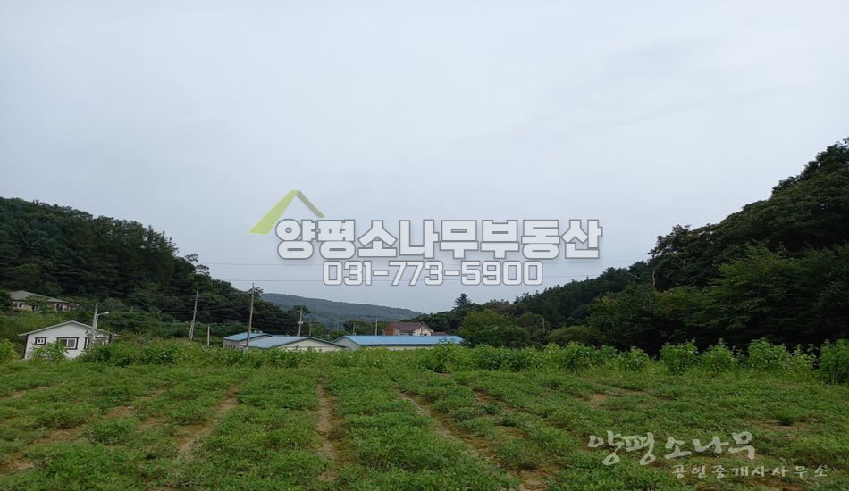 양평군 양서면 청계리 마을 안쪽 평지 주택지