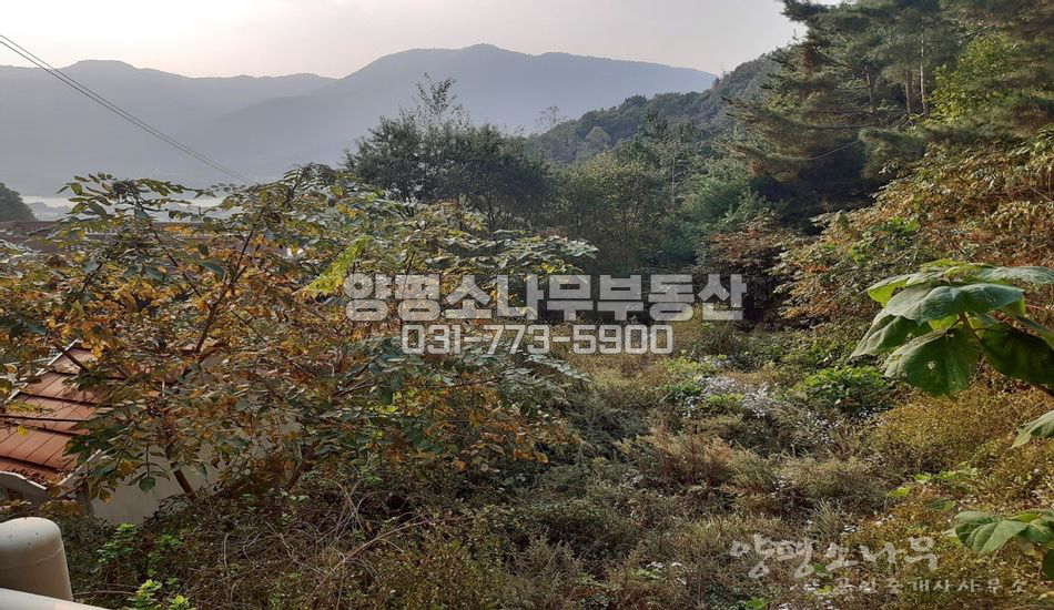 양평군 서종면 문호리 마을 상단 서향 트인전망