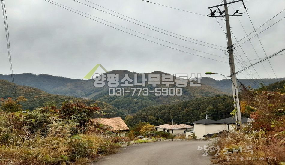 양평군 서종면 정배리 2차선변/경사지/토목필요