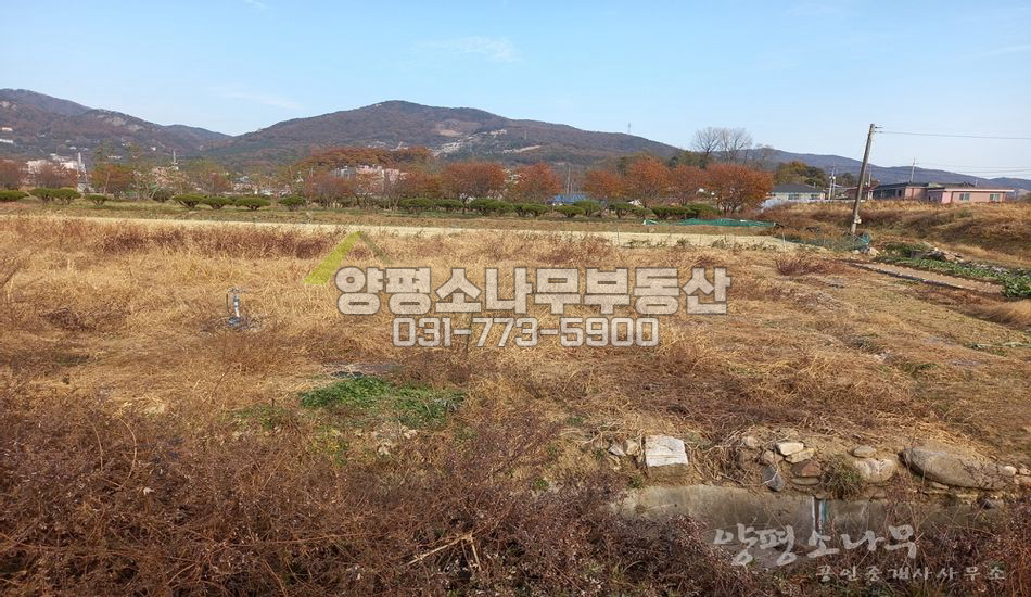 양평군 양평읍 백안리 37번국도 아래 농지/아파트주변