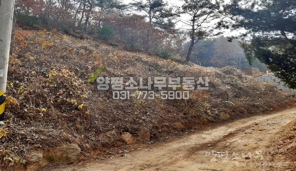 양평군 서종면 문호리 토목필요 산자락 필지