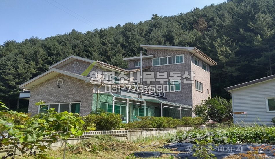 광주시 퇴촌면 영동리 평지 산자락 구거 배산임수 건평넓은집무려100평