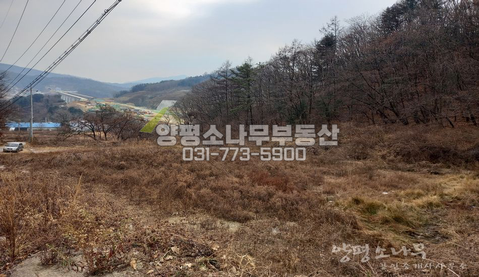 양평군 양서면 청계리 산자락 남향 조용한곳