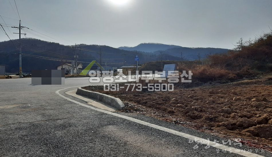 양평군 단월면 향소리 한적한 2차선 대로변/계획관리