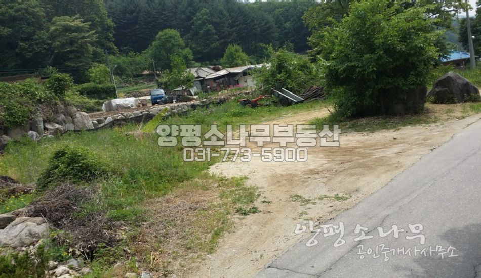 양평군 강상면 개울 인근 배산임수 주택지