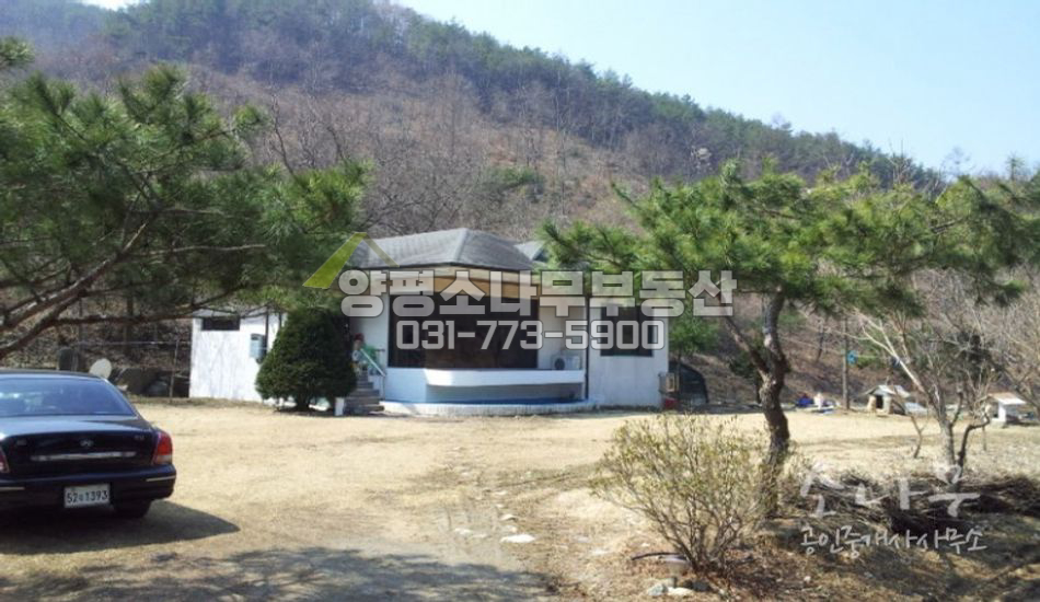 양평군 단월면 넓은 천변을 낀 전원주택 