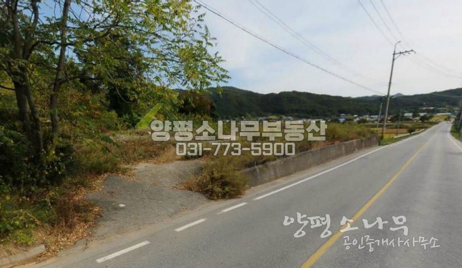 양평군 양동면 [평당72만]양동역700미터/대로변 토지