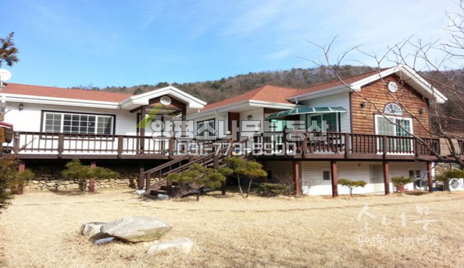양평군 서종면 남향의 평탄지 전망 나오고 서종 ic 인근전원주택입니다.