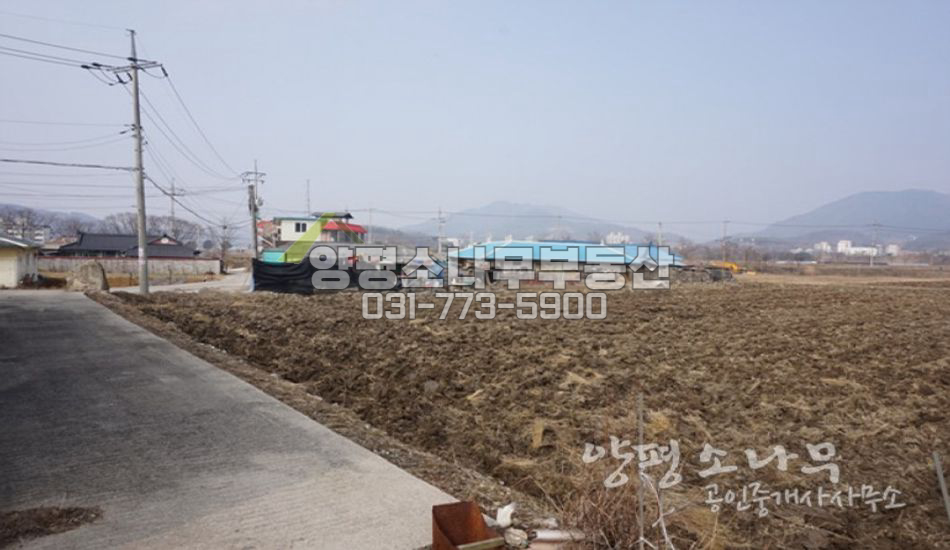 양평군 용문면 지방도 가까운 농지