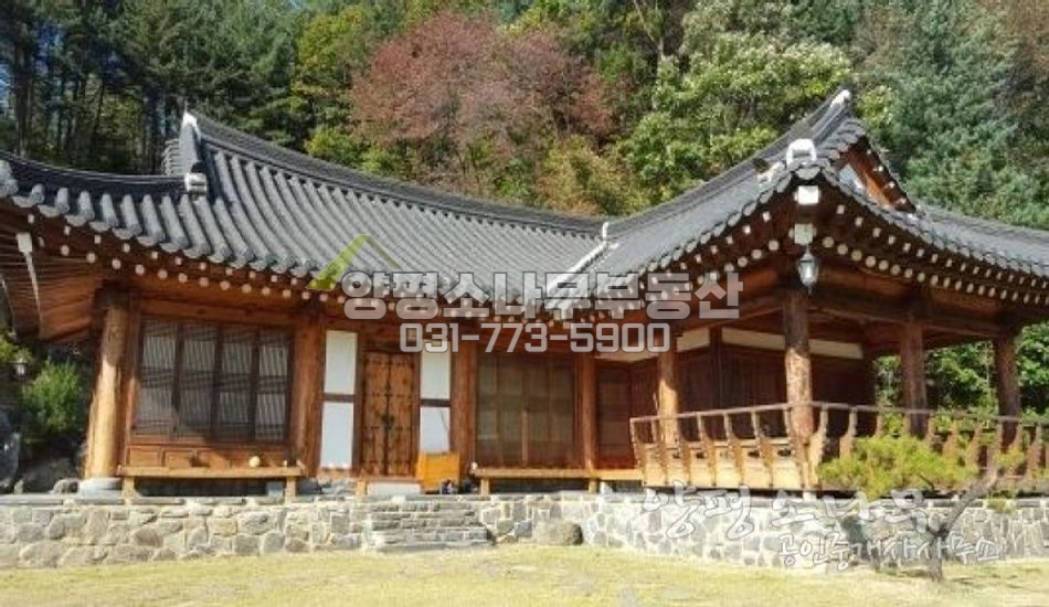 가평군 설악면 배산임수의 전통 한옥식 별장